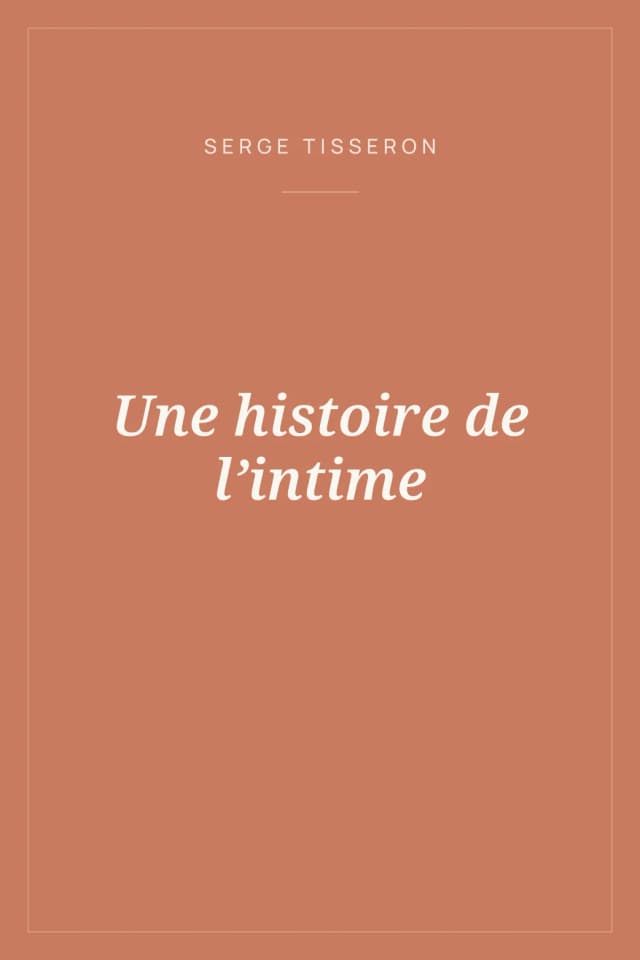 Portada de Une histoire de l’intime