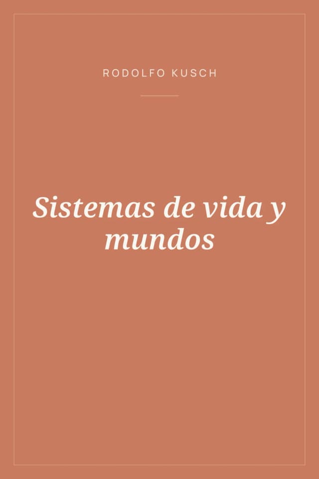 Portada de Sistemas de vida y mundos