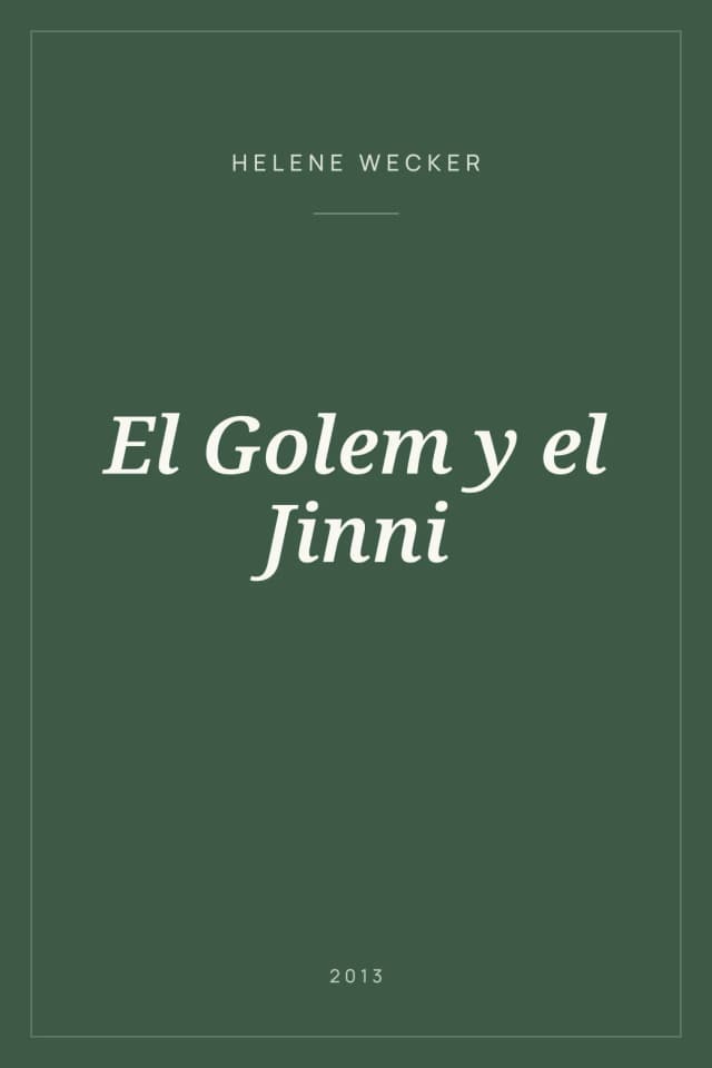 Portada de El Golem y el Jinni