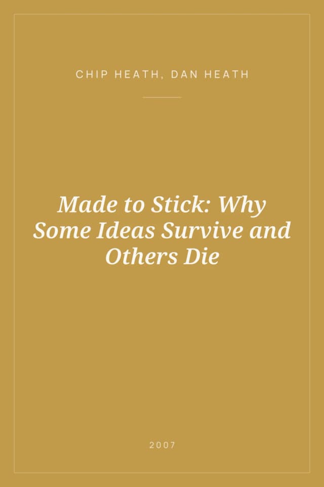Portada de Made to Stick: Why Some Ideas Survive and Others Die