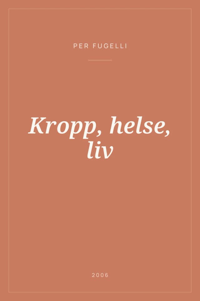 Portada de Kropp, helse, liv