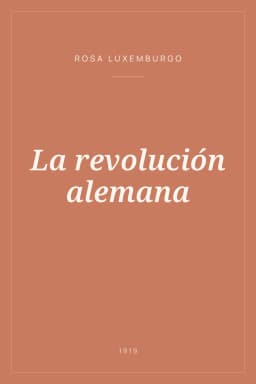 Portada de La revolución alemana
