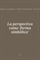 Portada de La perspectiva como 'forma simbólica'