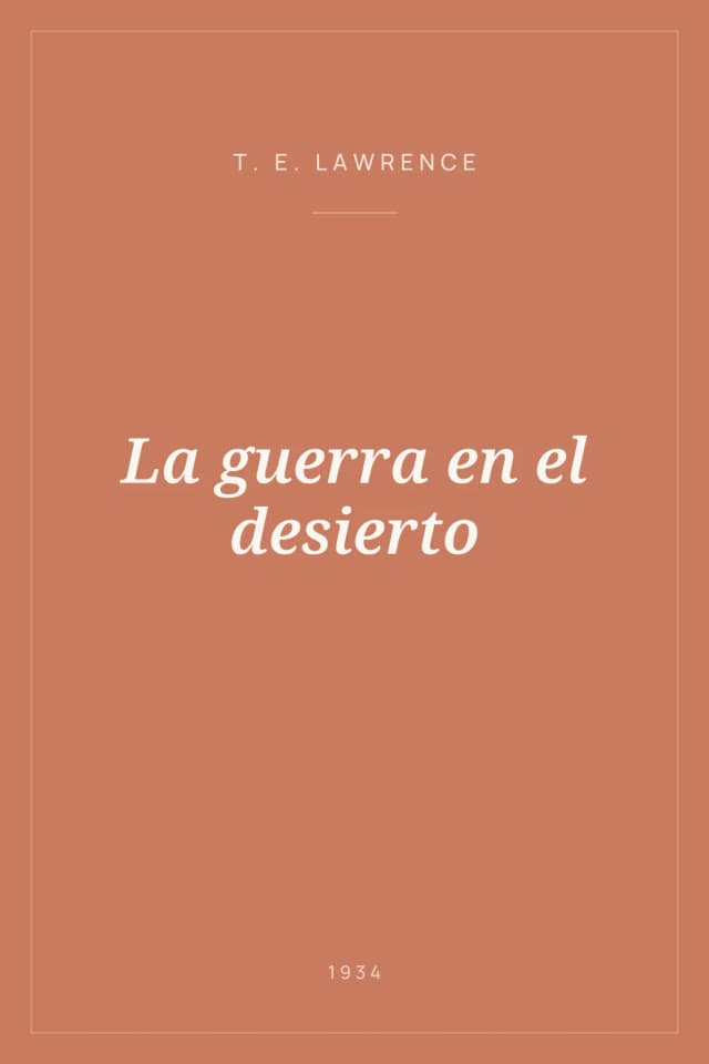 Portada de La guerra en el desierto