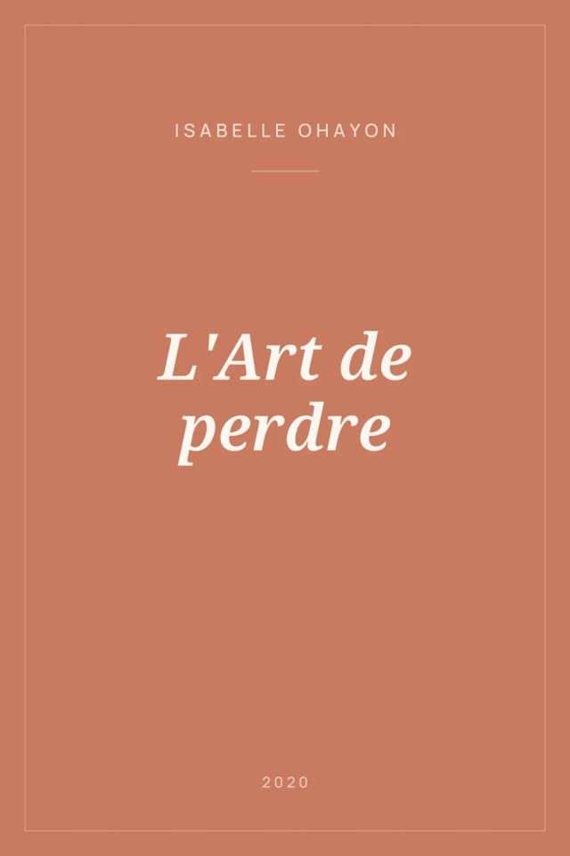 Portada de L'Art de perdre