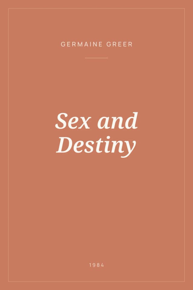 Portada de Sex and Destiny