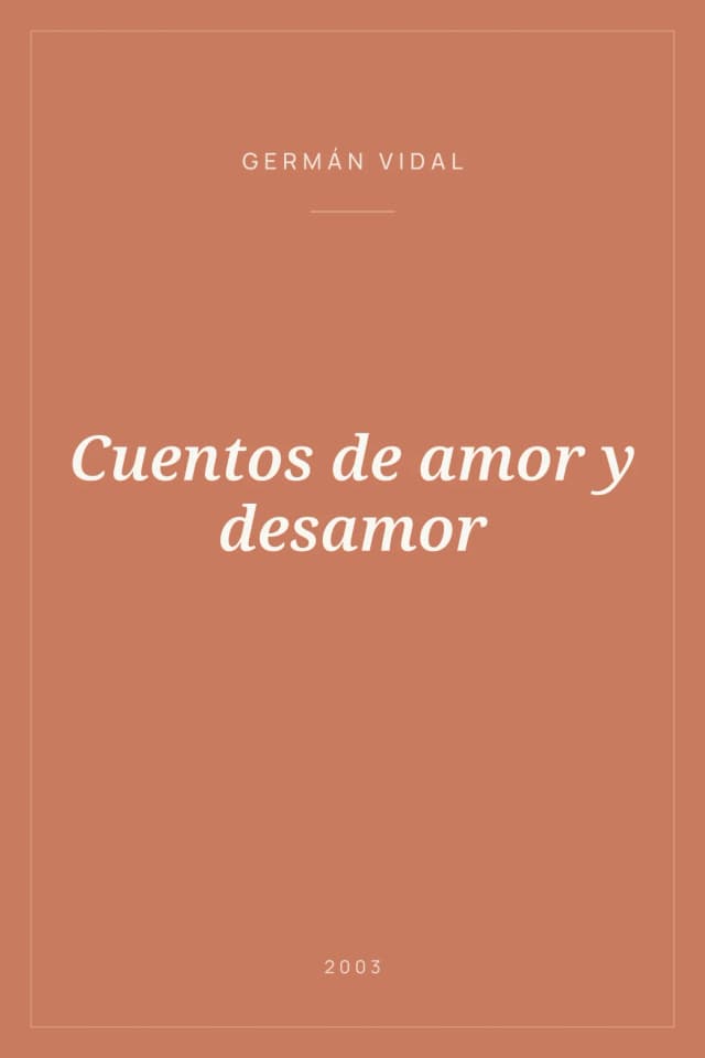 Portada de Cuentos de amor y desamor