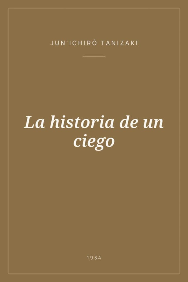 Portada de La historia de un ciego
