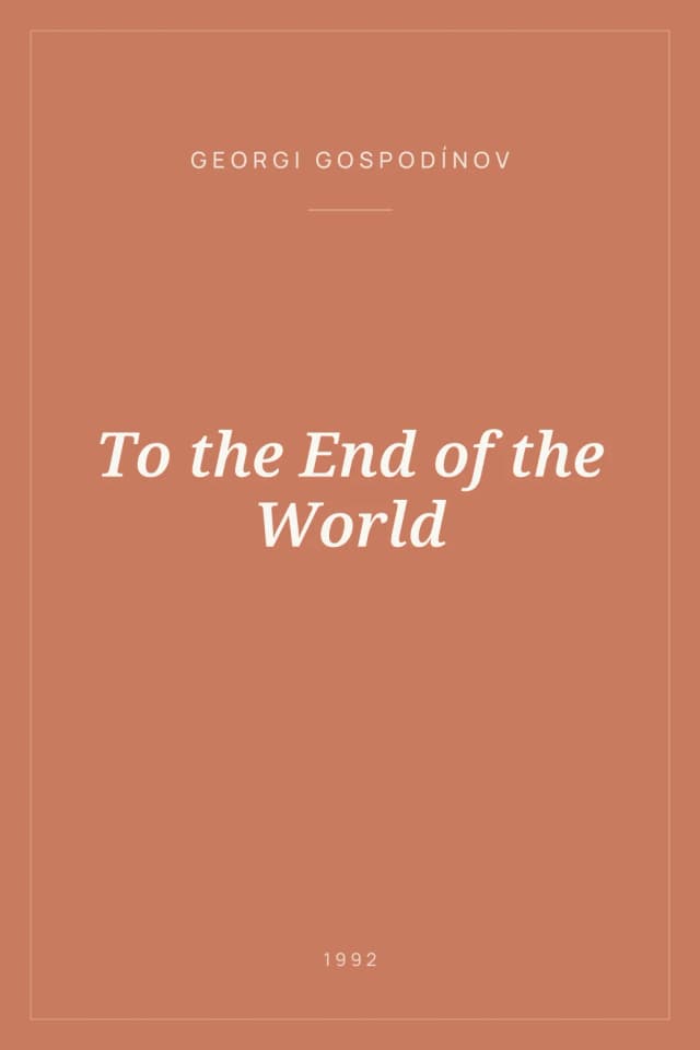 Portada de To the End of the World