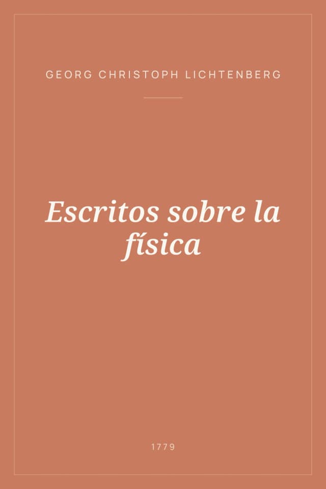 Portada de Escritos sobre la física