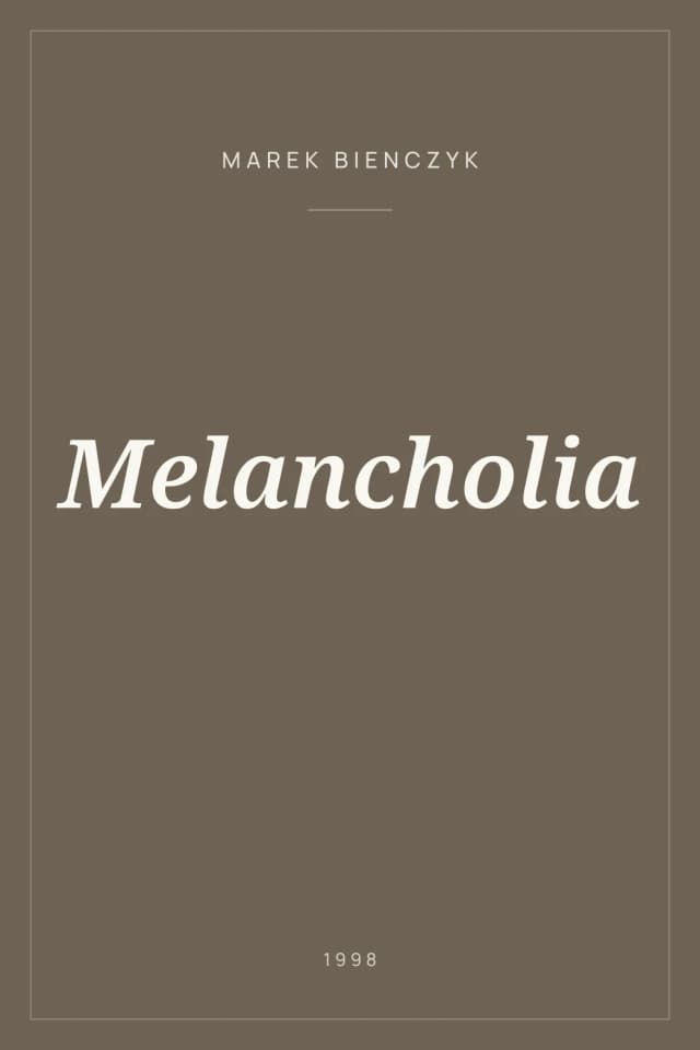 Portada de Melancholia