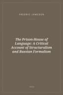 Portada de The Prison-House of Language: A Critical Account of Structuralism and Russian Formalism