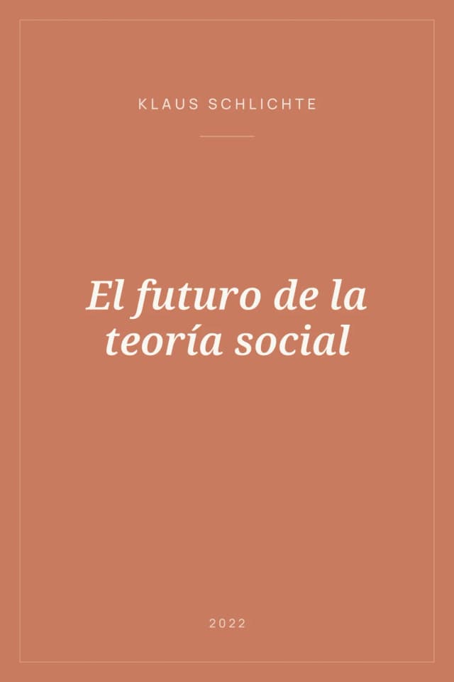 Portada de El futuro de la teoría social