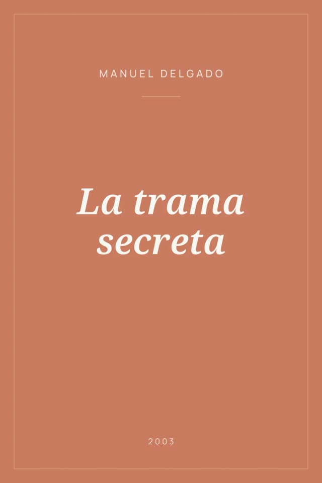 Portada de La trama secreta