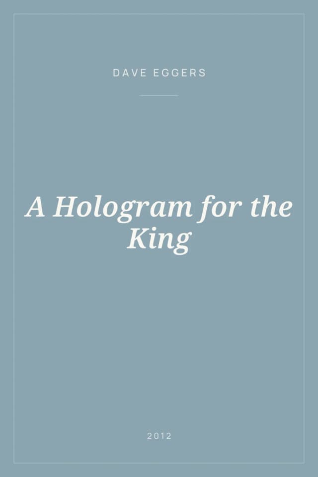 Portada de A Hologram for the King