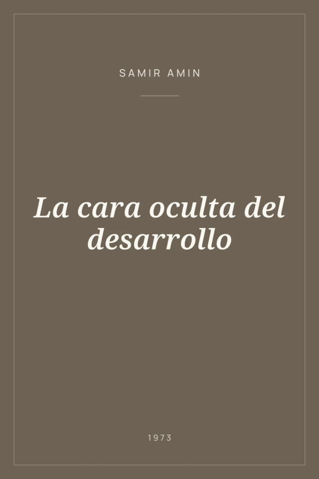 Portada de La cara oculta del desarrollo