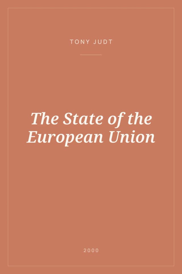 Portada de The State of the European Union