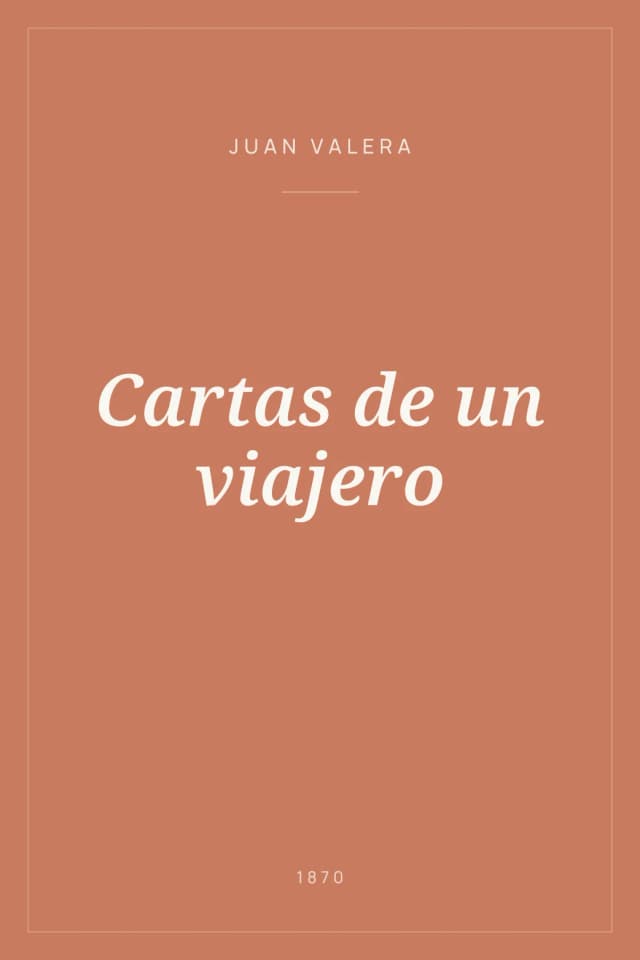 Portada de Cartas de un viajero