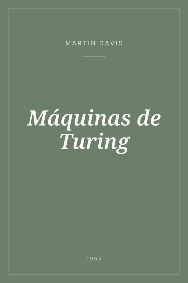 Portada de Máquinas de Turing