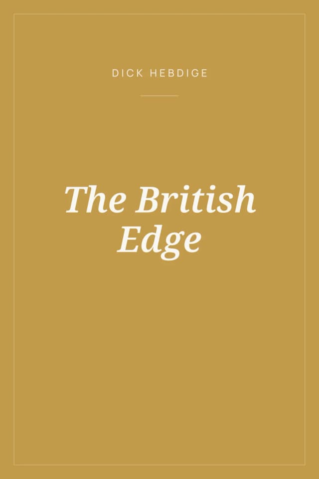 Portada de The British Edge
