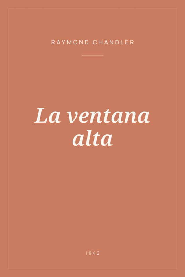 Portada de La ventana alta