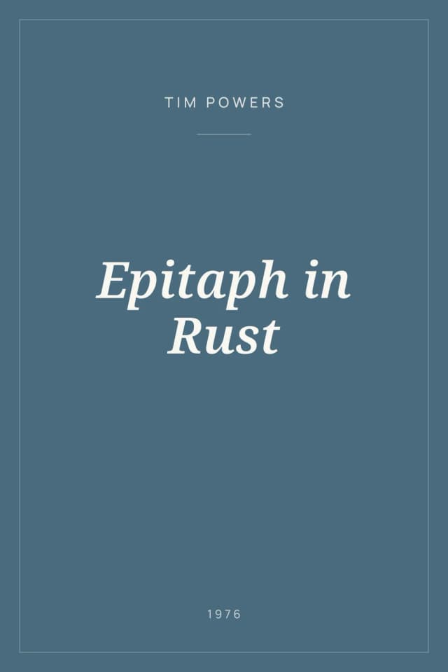 Portada de Epitaph in Rust