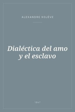 Portada de Dialéctica del amo y el esclavo