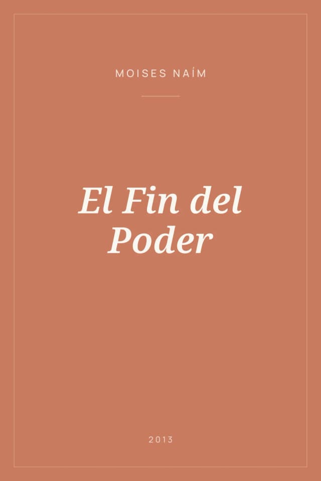 Portada de El Fin del Poder