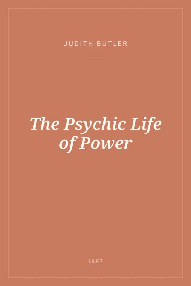 Portada de The Psychic Life of Power