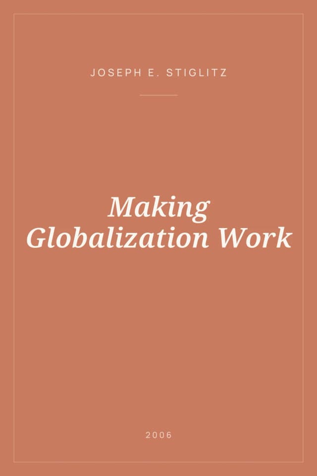 Portada de Making Globalization Work