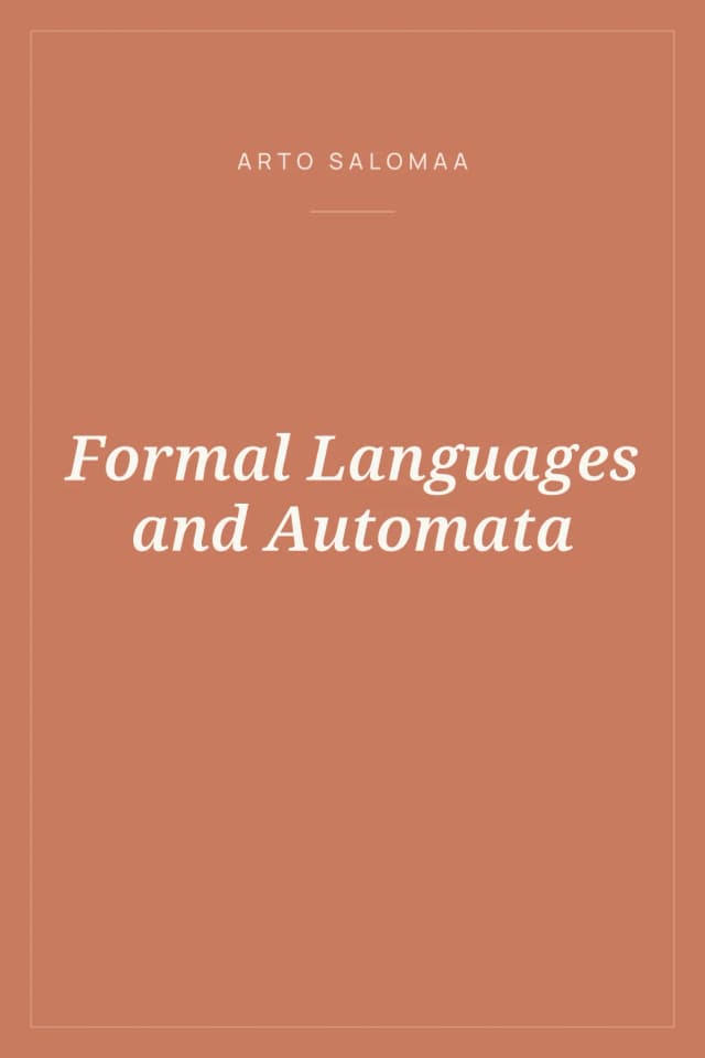 Portada de Formal Languages and Automata