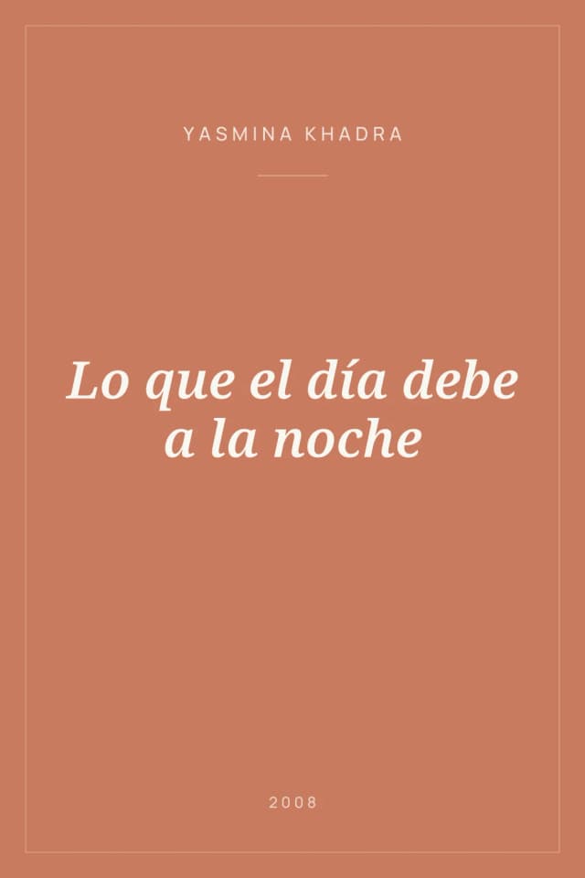 Portada de Lo que el día debe a la noche