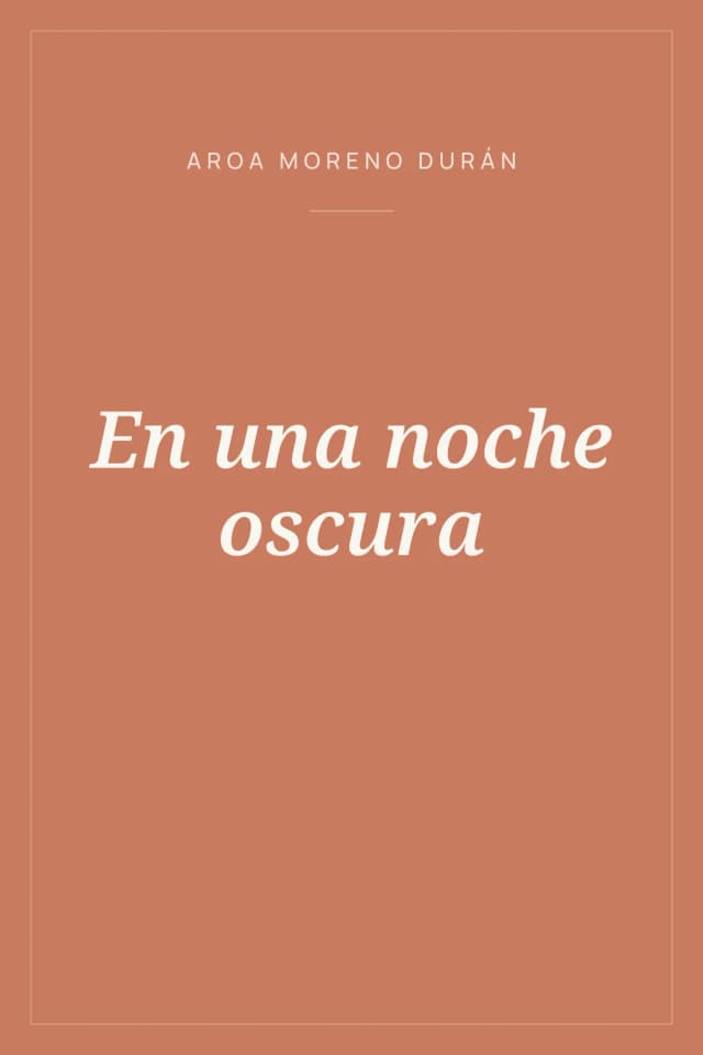 Portada de En una noche oscura