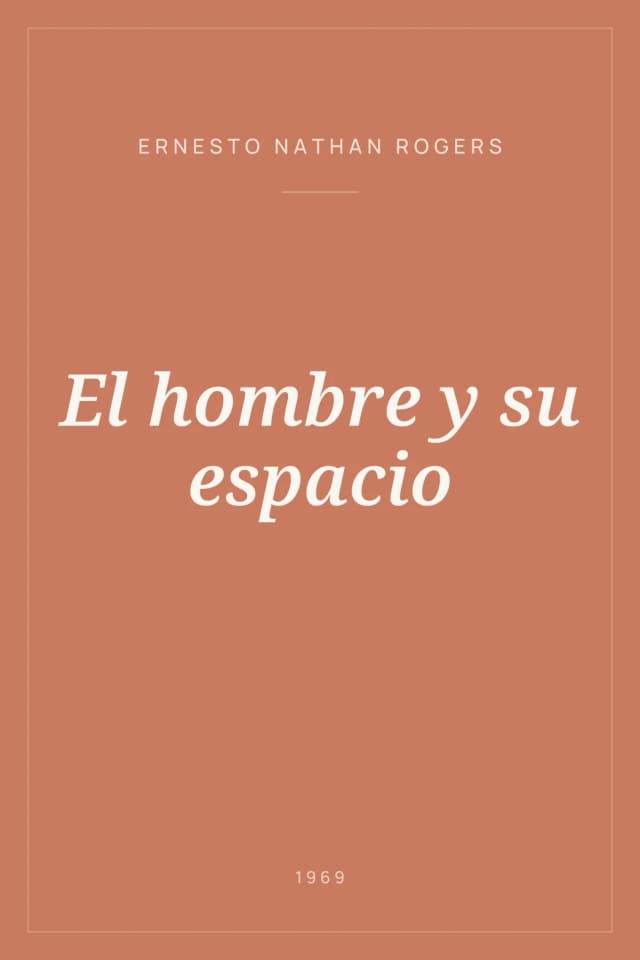 Portada de El hombre y su espacio