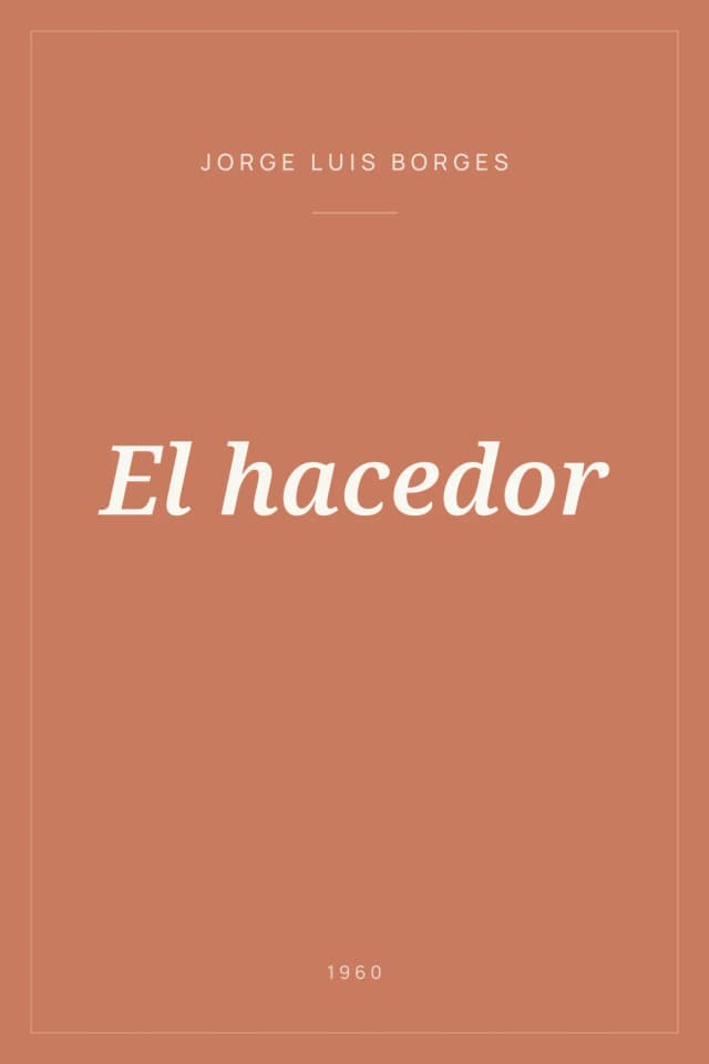 Portada de El hacedor