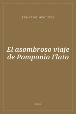 Portada de El asombroso viaje de Pomponio Flato