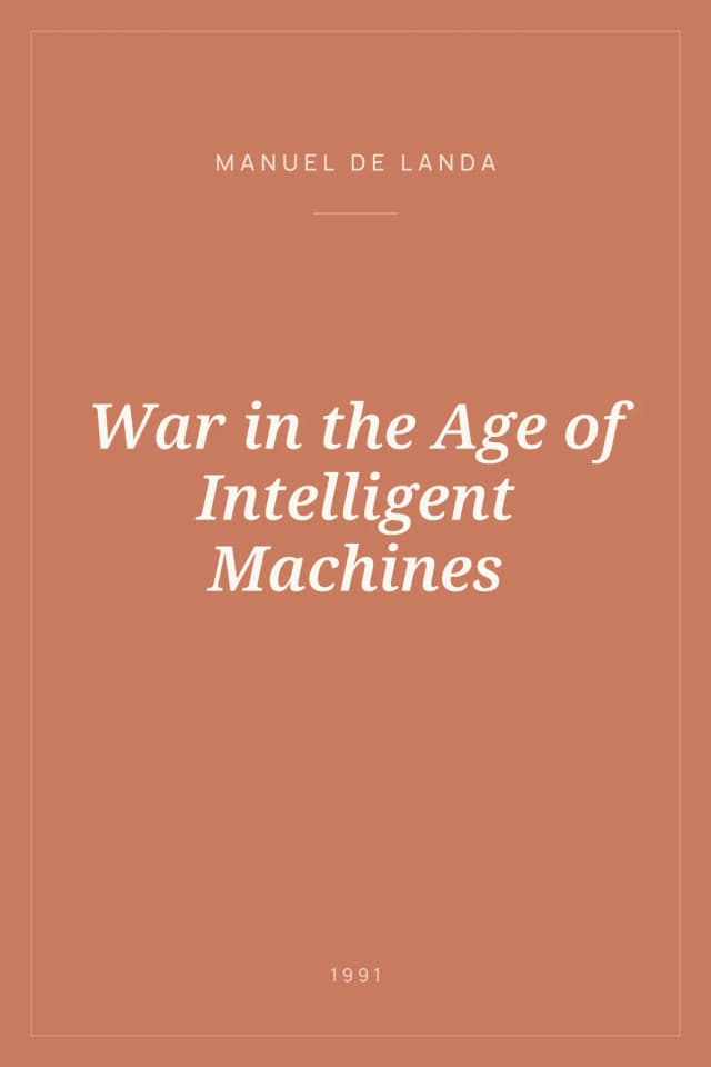 Portada de War in the Age of Intelligent Machines