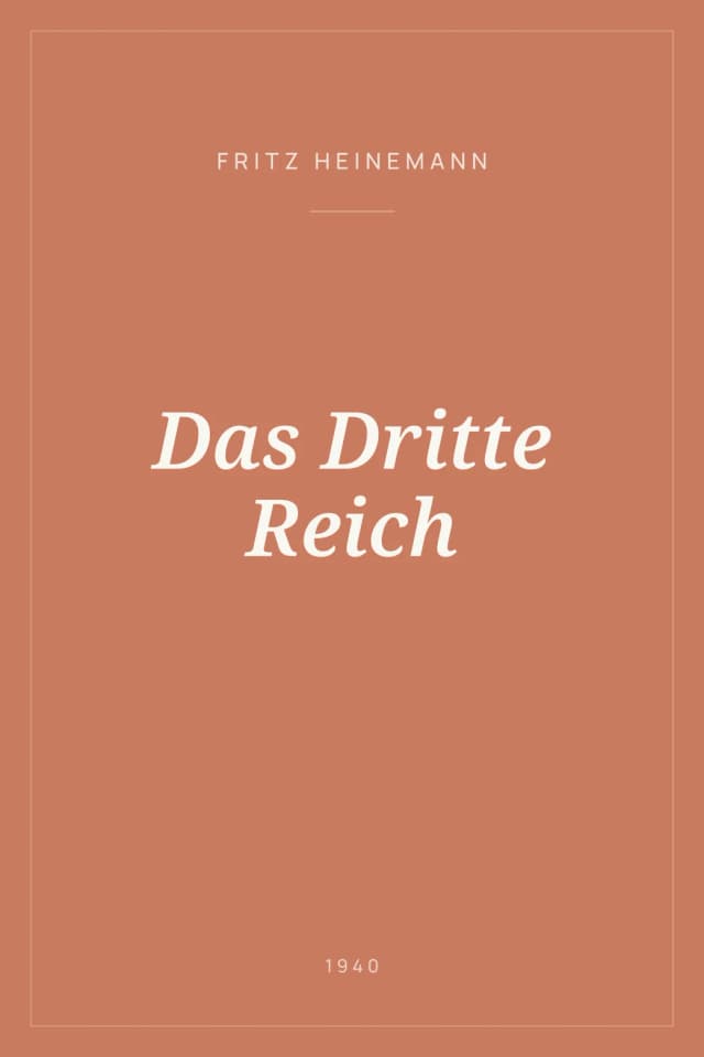 Portada de Das Dritte Reich