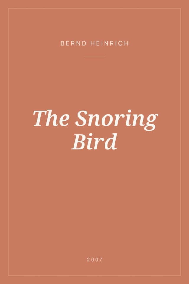 Portada de The Snoring Bird