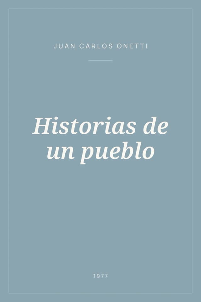 Portada de Historias de un pueblo