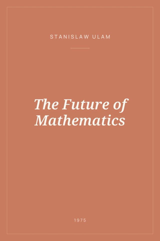 Portada de The Future of Mathematics