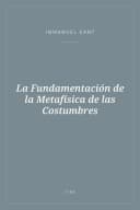 Portada de La Fundamentación de la Metafísica de las Costumbres