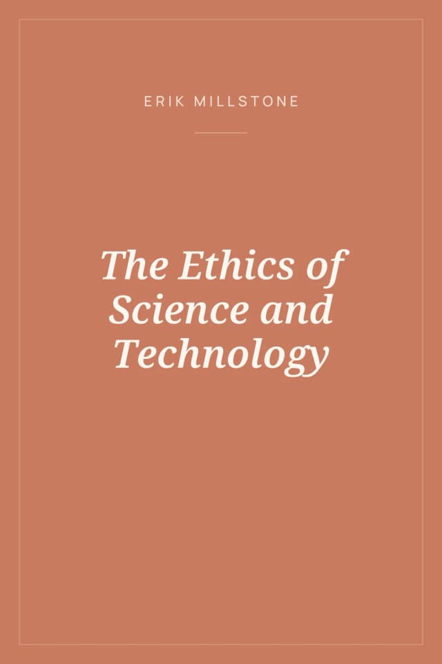 Portada de The Ethics of Science and Technology