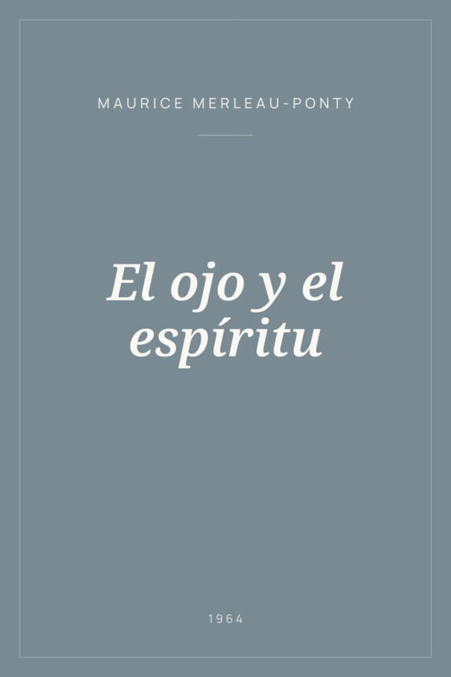 Portada de El ojo y el espíritu