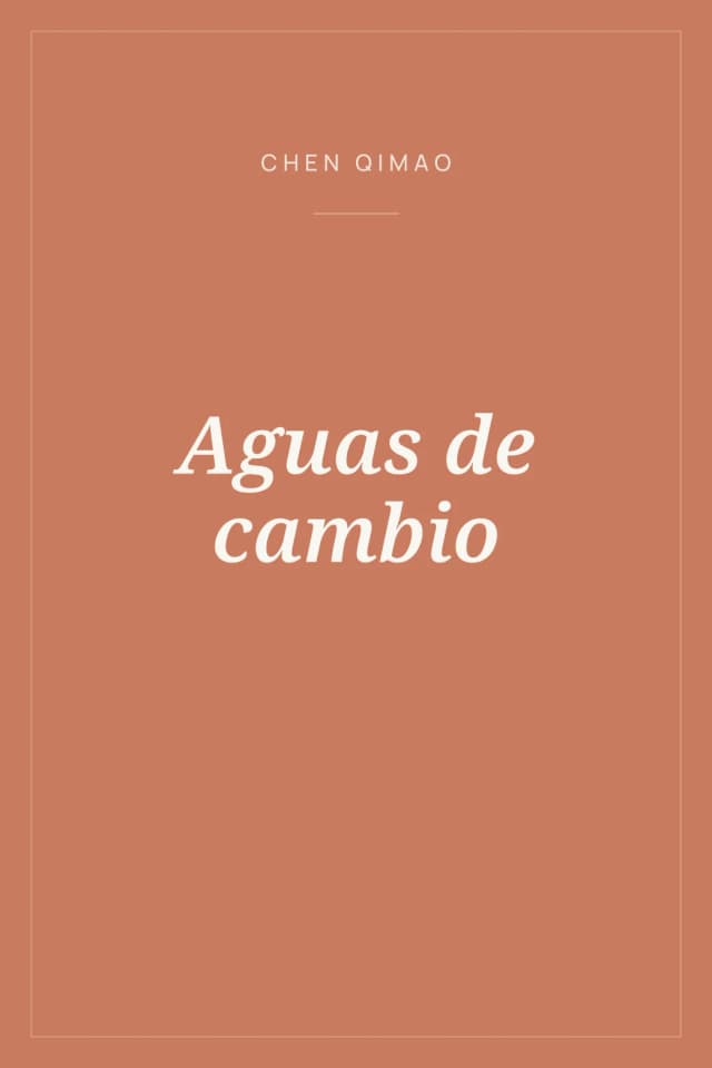 Portada de Aguas de cambio