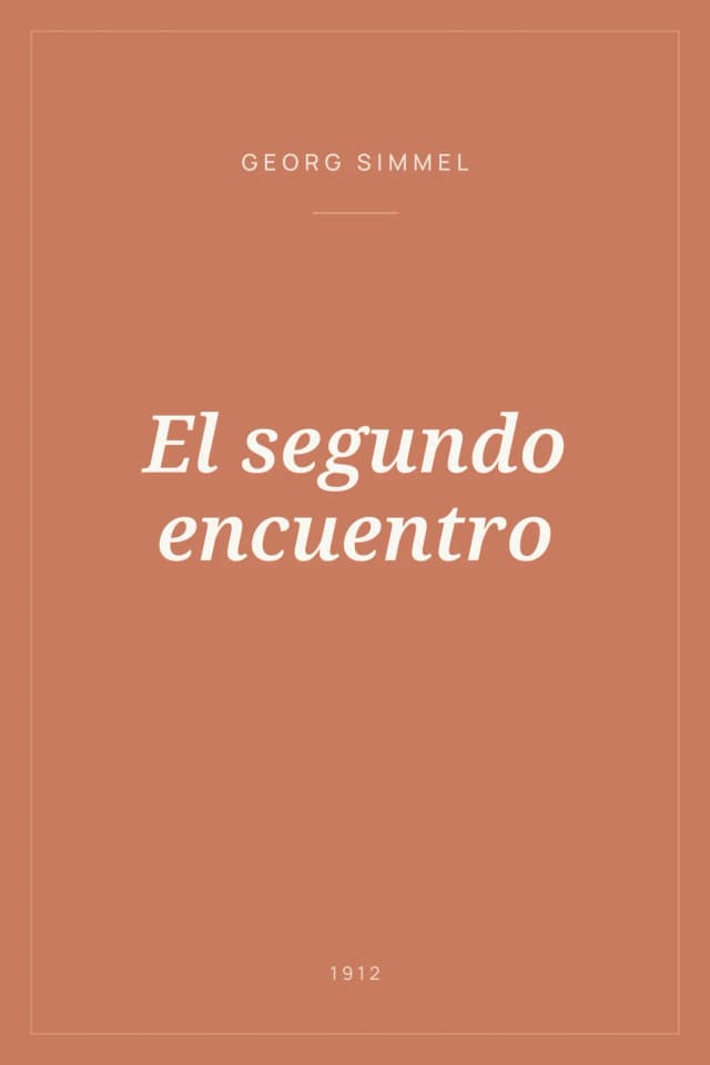 Portada de El segundo encuentro