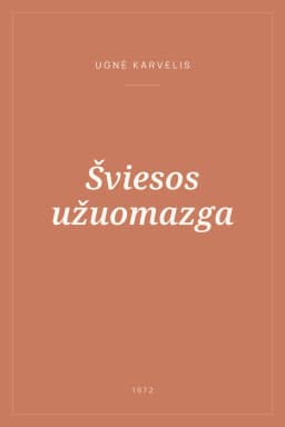 Portada de Šviesos užuomazga
