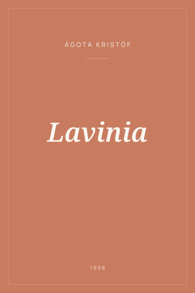 Portada de Lavinia