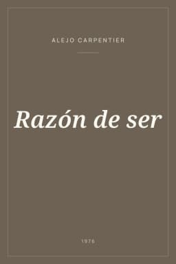 Portada de Razón de ser