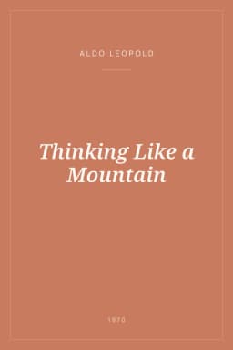 Portada de Thinking Like a Mountain